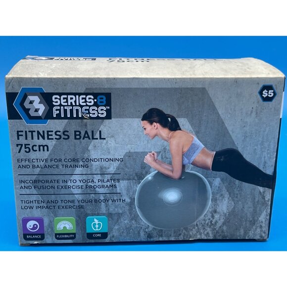 Series-8 Fitness Ball 75cm Gray - Picture 2 of 3